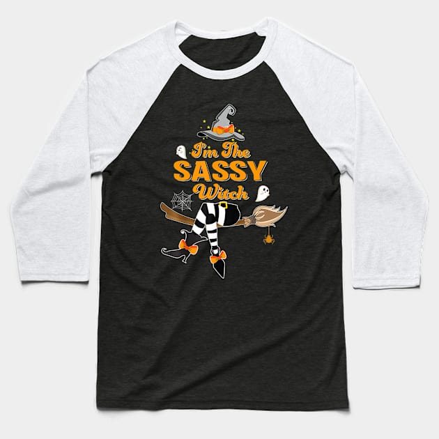 I'm He Sassy Witch Costume Halloween Matching Group Baseball T-Shirt by crowominousnigerian 